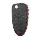 Étui en cuir pour clé à distance Ford Flip 3 boutons FD-A | MK3 -| thumbnail