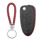 Leather Case For Ford Flip Remote Key 3 Buttons FD-A