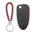 Funda de cuero para Ford Flip Remote Key 3 Botones FD-A