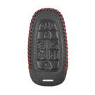 Кожаный чехол для Hyundai Smart Remote Key 7 Кнопки | МК3 -| thumbnail