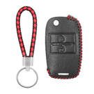 Leather Case For Kia Flip Remote Key 2 Buttons KA-J