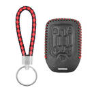 Funda de cuero para llave remota inteligente GMC Chevrolet 4 + 1 botones GMC-C