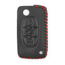 Кожаный чехол для дистанционного ключа Peugeot с 3 кнопками | МК3 -| thumbnail