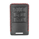 Estojo de Couro Para Cadillac Smart Remote Key 3+1 Botões | MK3 -| thumbnail
