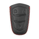 Leather Case For Cadillac Smart Remote Key 3 Buttons | MK3 -| thumbnail