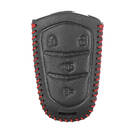 Estojo De Couro Para Cadillac Smart Remote Chave 4 Botões | MK3 -| thumbnail