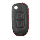 Etui en cuir pour clé à distance Renault Flip 2 boutons RN-A | MK3 -| thumbnail