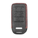 Кожаный чехол для Volvo Smart Remote Key 5 кнопок | МК3 -| thumbnail