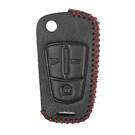 Funda de cuero para Opel Flip Remote Key 3 Botones OP-A | mk3 -| thumbnail