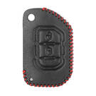 Кожаный чехол для Jeep Flip Remote Key 2 Buttons JP-F | МК3 -| thumbnail