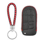 Funda de cuero para llave remota inteligente Jeep 3 + 1 botones JP-H