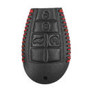 Étui en cuir pour clé à distance intelligente Jeep 4 + 1 boutons JP-L | MK3 -| thumbnail