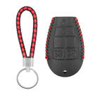 Étui en cuir pour clé à distance intelligente Jeep 4 + 1 boutons JP-Q