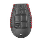 Étui en cuir pour clé à distance intelligente Jeep 3 + 1 boutons JP-S | MK3 -| thumbnail