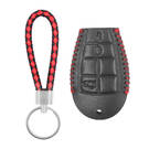 Funda de cuero para Jeep Smart Remote Key 3+1 Botones JP-S