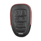 Кожаный чехол для умного дистанционного ключа Alfa Romeo 4 + 1 кнопки | МК3 -| thumbnail