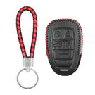 Estojo de couro para Alfa Romeo Smart Remote Key 4+1 botões