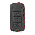 Кожаный чехол для дистанционного ключа Porsche Flip 3+1 кнопки PSC-C | МК3 -| thumbnail
