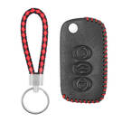 Funda de cuero para Bentley Flip Remote Key 3 Botones