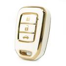 Housse Nano de haute qualité pour Honda Smart Remote Key 3 boutons couleur blanche D11J3