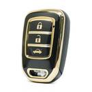 Cubierta Nano de alta calidad para llave remota inteligente Honda 3 botones Color negro D11J3