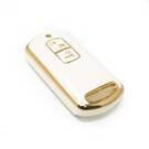 New Aftermarket Nano High Quality Cover For Honda Motorcycle Remote Key 2 Buttons White Color F11J | Emirates Keys -| thumbnail