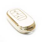 New Aftermarket Nano High Quality Cover For Honda Smart Remote Key 3 Buttons White Color G11J3 | Emirates Keys -| thumbnail