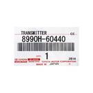 Nuova chiave telecomando intelligente originale/OEM Toyota Land Cruiser 2022-2024 2+1 pulsanti 433,58/434,42 MHz Codice produttore: 8990H-60440 8990H-60441 / ID FCC: B3N2K2R | Emirates Keys -| thumbnail