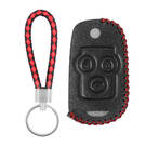 Leather Case For Honda Civic Accord Jazz CR-V Remote Key 3 Buttons