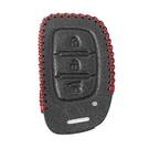 Кожаный Чехол Для Hyundai Tucson I10 I20 Дистанционный Ключ 3 Кнопки | МК3 -| thumbnail