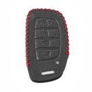 Кожаный чехол для Hyundai Tucson Elantra Remote Key 4 Button | МК3 -| thumbnail