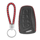 Leather Case For Hyundai Azera Equus Remote Key 4 Buttons