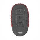 Leather Case For Hyundai Verna Kona Remote Key 3 Buttons | MK3 -| thumbnail