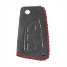 Custodia in pelle per chiave telecomando Toyota Flip Smart 2 pulsanti | MK3 -| thumbnail