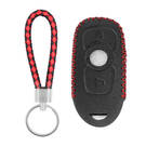 Estojo de couro para Buick Smart Remote Key 3 botões