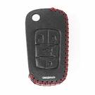 Étui en cuir pour clé à distance intelligente Chevrolet Flip 4 boutons | MK3 -| thumbnail