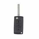 Peugeot Flip Remote Works for Models 407 408 0523 With 3 Buttons and 433MHz frequency With PCF7941A Transponder AFTERMARKET -| thumbnail