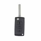 Peugeot Flip Remote Funciona para los Modelos 407 408 0523 Con 3 Botones y Frecuencia de 433MHz Con Transpondedor PCF7941A AFTERMARKET -| thumbnail