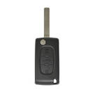 Peugeot Flip Remote Key Shell 3 Button without Battery Holder High Quality, Mk3 Remote Key Cover, Key Fob Shells Replacement At Low Prices. -| thumbnail
