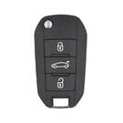 Peugeot 508 Original Flip Remote Key Shell 3 botões sem lâmina