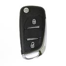 Peugeot Flip Remote Key Shell 2 Button Chrome without Battery Holder Modified