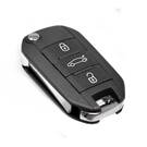 Peugeot 301-508 Citroen C-Elysee C4-Cactus Flip Remote Key Shell 3 Buttons, Mk3 Remote Key Cover, Key Fob Shells Replacement At Low Prices | Emirates Keys -| thumbnail