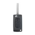 New Aftermarket Peugeot 407 Flip Remote Key 3 Buttons 433MHz ASK High Quality Best Price | Emirates Keys  -| thumbnail