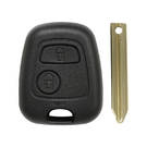 Novo aftermarket Peugeot Remote Key Shell 2 botões em formato de pinho Perfil de chave: SX9 Blade Alta qualidade Melhor preço | Chaves dos Emirados -| thumbnail