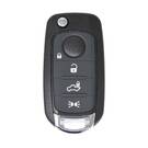 Fiat EGEA Flip Remote Key 4 Botones 433MHz Megamos AES Transpondedor
