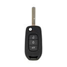 Carcasa de llave remota abatible Renault - REN de alta calidad, 3 botones, hoja HYN17 de color blanco, reemplazo de carcasas de llavero Emirates Keys a precios bajos. -| thumbnail