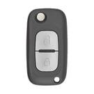 Renault Modificato Flip Remote Key 2 Bottoni 433MHz PCF7946 Transponder ID FCC: 1618477A