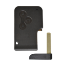 Coque de clé de carte à distance Renault Megane 2 de haute qualité 3 boutons avec lame de clé d'urgence, remplacement des coques de porte-clés Emirates Keys à bas prix. -| thumbnail