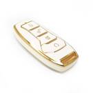 Nouvelle couverture de haute qualité Nano Aftermarket pour BYD Smart Remote Key 4 boutons couleur blanche A11J | Clés Emirates -| thumbnail