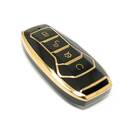 Nouvelle couverture de haute qualité Nano Aftermarket pour BYD Smart Remote Key 4 boutons couleur noire A11J | Clés Emirates -| thumbnail